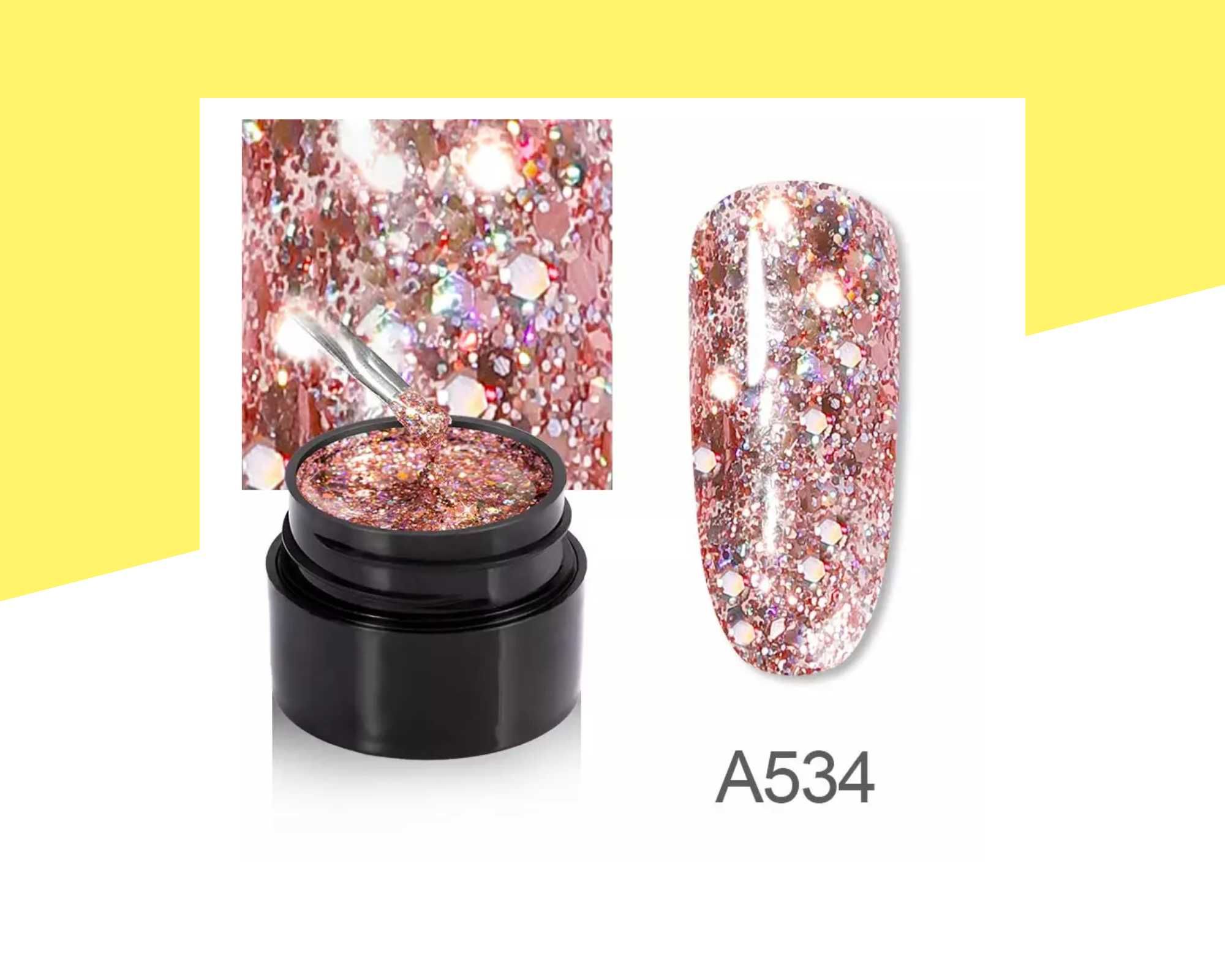 Брокатена гел боя с ефект „Блестящ диамант“ ROSALIND, Shiny Diamond
