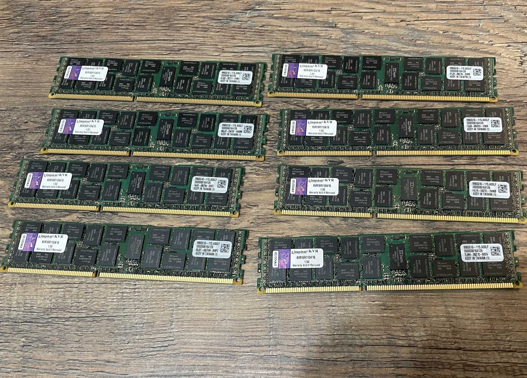 128GB Kingston DDR3 ram KVR16R11D4/16  8x16 GB