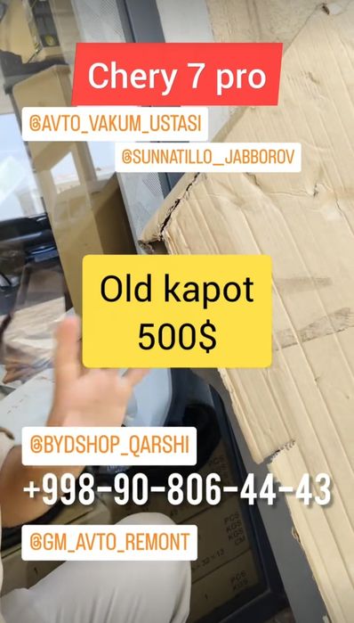 Chery 7 pro ga EHTIYOT qismlar