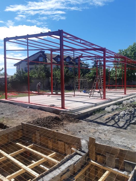 Hala pe structura metalica pentru spalatorie 3 piste
