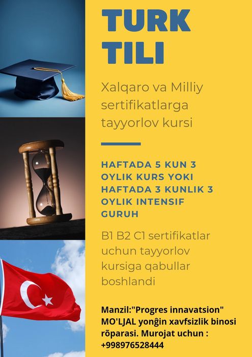 Tezkor turk tili Kafolatli natija