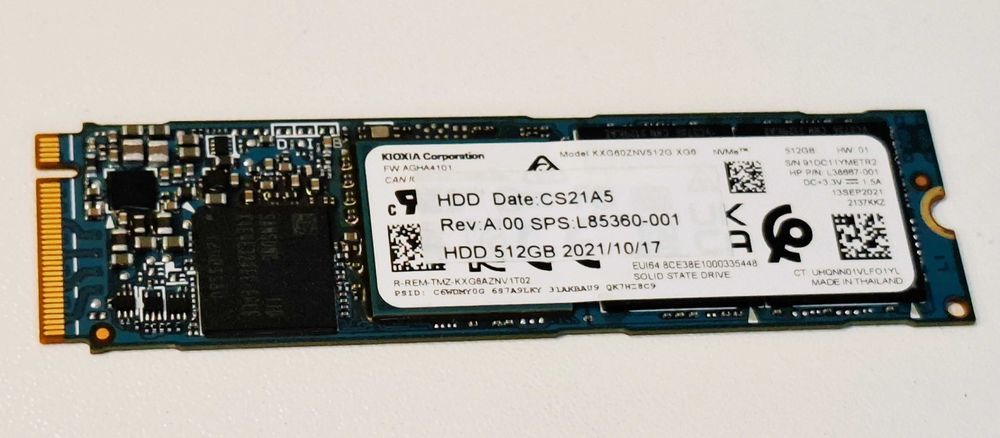 Kioxia XG6 NVMe M.2 512GB SSD HDD 512gb solid state drive