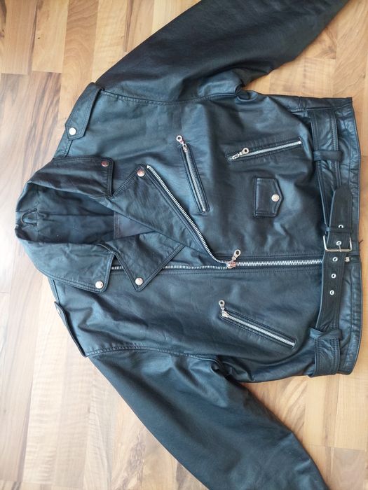 Geaca de piele vintage,model chopper,moto,rock