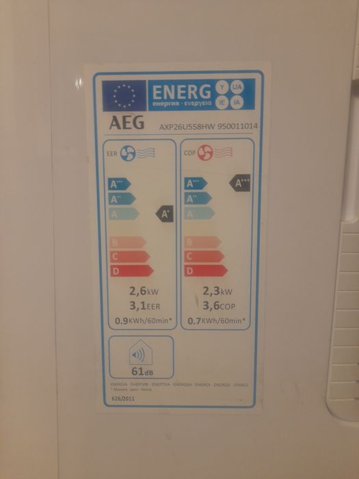 AEG мобилен климатик