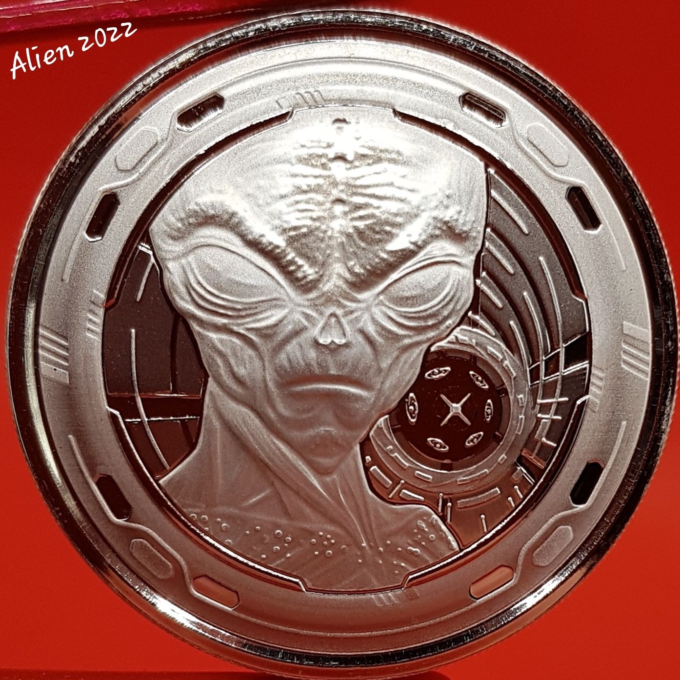 Star Wars Alien Bitcoin monede argint lingou 999