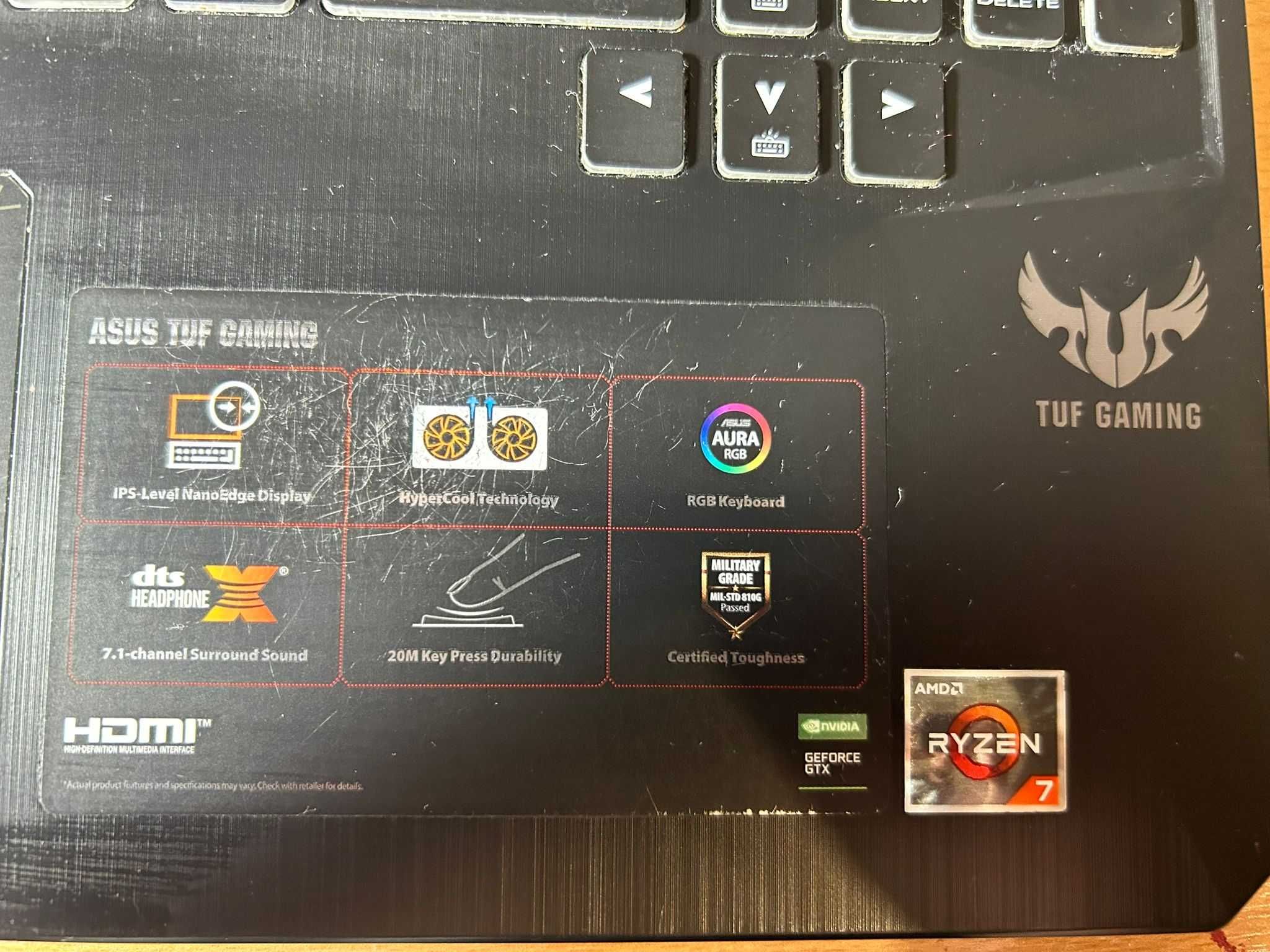Laptop Gaming Asus TUF FX505D COMPONENTE