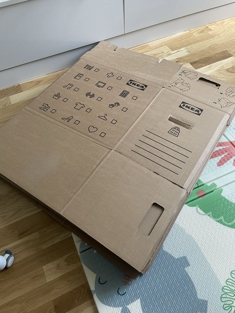 Vând 10 cutii carton IKEA
