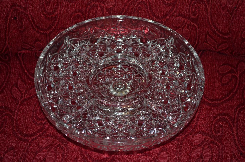 FRUCTIERA ARGINT 800 + CRYSTAL - France - Centru de masa - Vintage !
