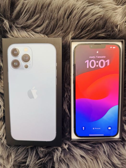 iPhone 13 Pro Max, 256 GB, Full Box, Sierra Blue, Impecabil