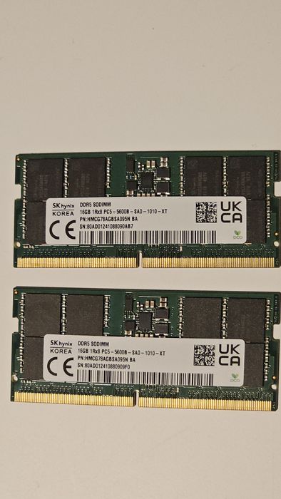 SK Hynix 32 GB RAM kit (2x16 GB) Sodimm DDR5
