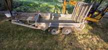 Remorca ,platforma excavator 1,5 tone .