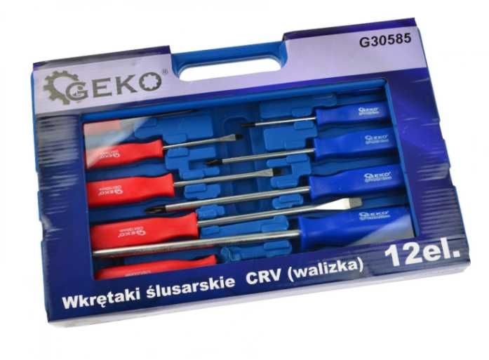 Комплект ударни отвертки 12 броя CRV в куфар TBS58503G