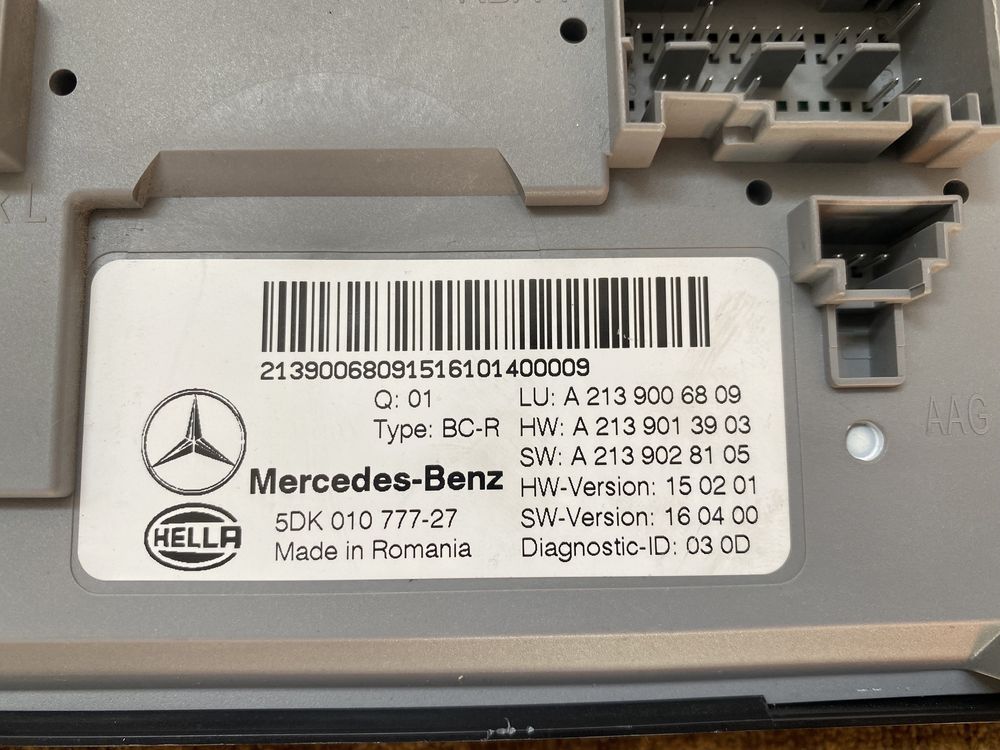 Sam fata / Spate / Releu motorina / Modul keyless Mercedes E clas W213