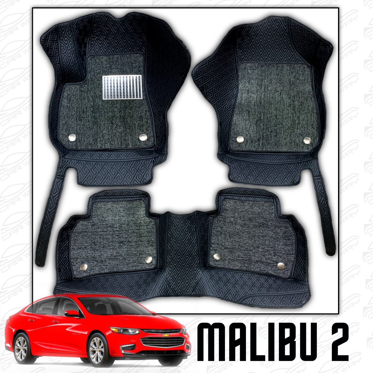 9D polik / коврики для Chevrolet Malibu