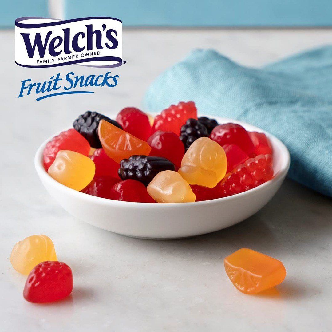 Фруктовые закуски Welch’s, упаковка фруктовых и летних фруктов,