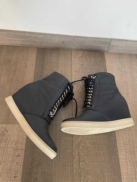 Ghete piele cu platforma Gino Rossi 36