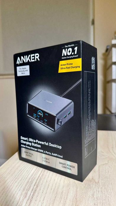 Încărcător și stație de încărcare Anker Prime 250W Ultra-Fast GaN, Nou