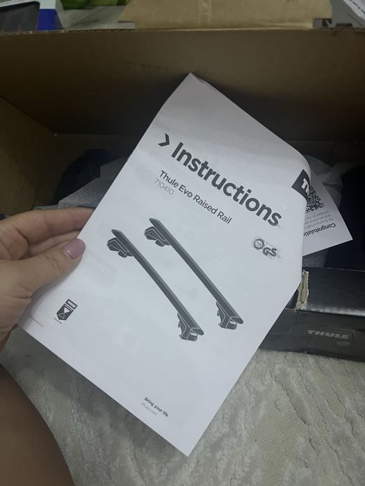 set de picioare de prindere Thule Evo Raised Rail (model 710410)