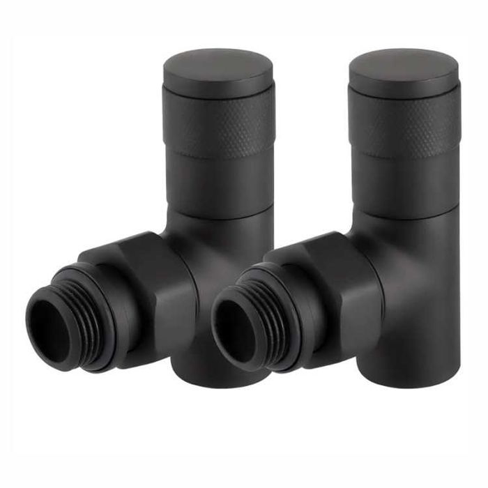 Комплект клапанов радиаторных угловой 1/2" черный Royal Thermo PIANO