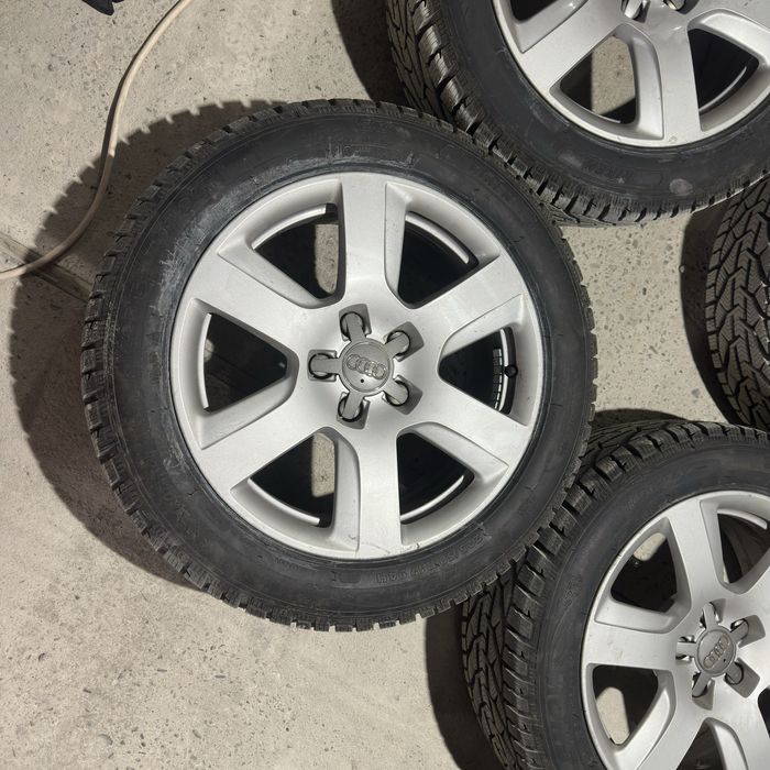Джанти с нови зимни гуми на 100км 5х112 17 AUDI