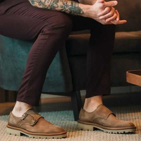 Pantofi monk de lux Strellson 44 piele naturala moale