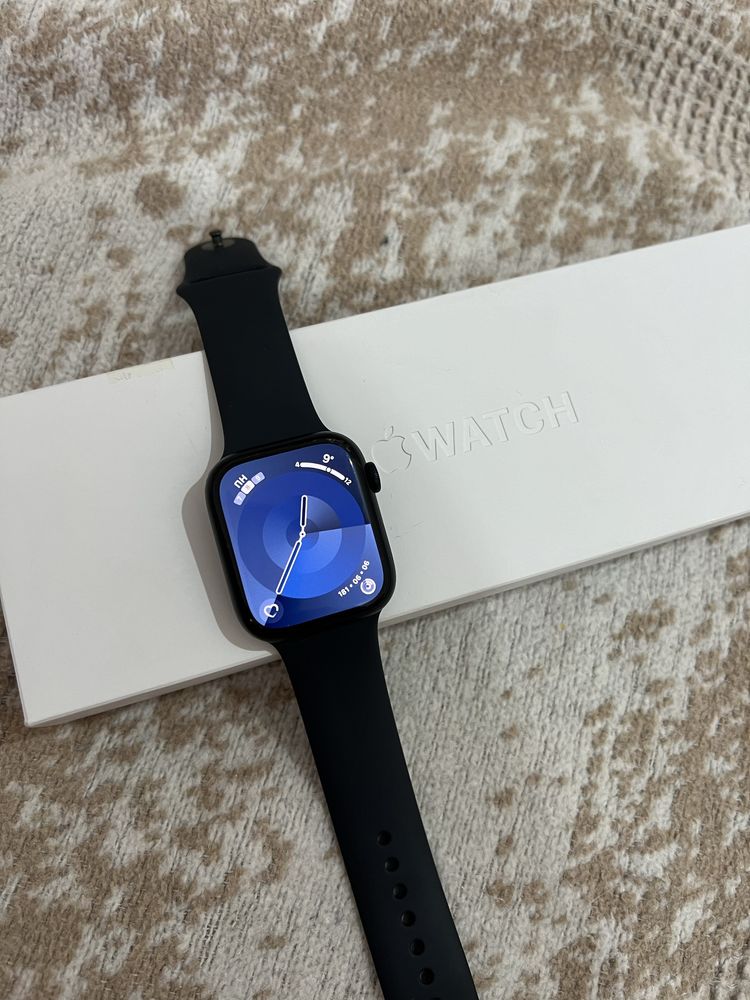 Смарт-часы Apple Watch Series 9 GPS M/L 45 мм синий-черный