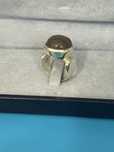 Inel din argint 925 cu piatra lunii colectie vintage old