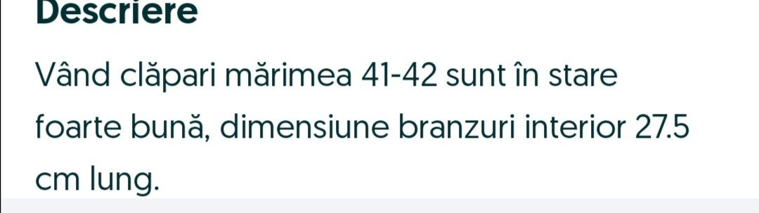 clăpari măr. 41-42