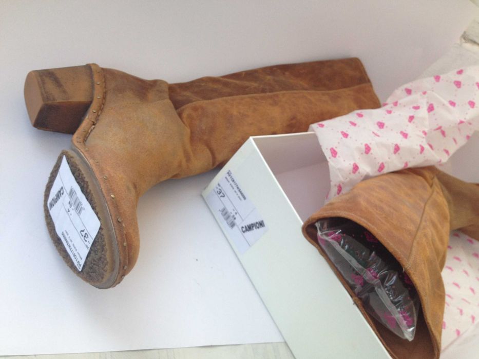 РАЗПРОДАЖБА! FORNARINA Оригинални Дамски Ботуши Естествена Кожа