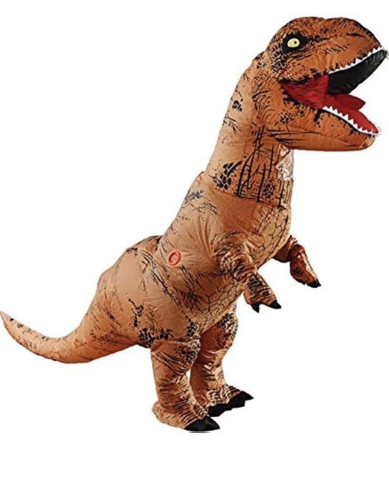 costum gonflabil de T-Rex!