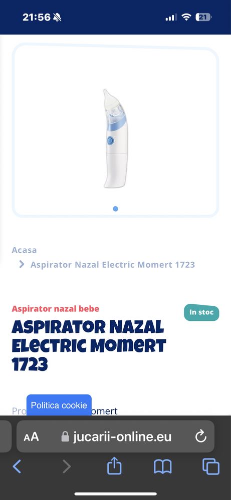 Aspirator nazal electric Momert