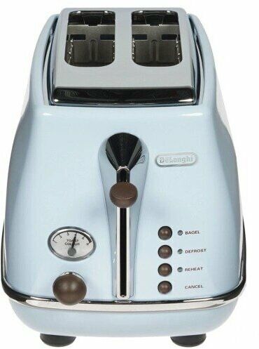 Тостер DeLonghi CTOV 2103.AZ Icona Vintage, голубой