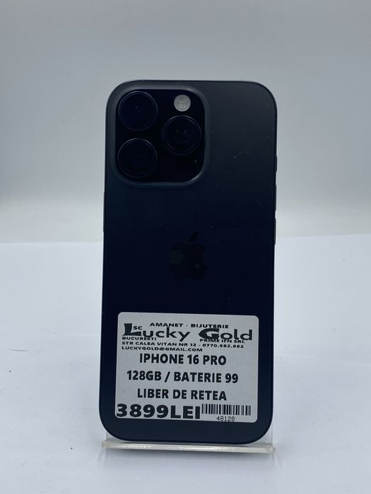 Iphone 16 Pro 128 Gb 99 % Baterie / Garantie / Factura #48128