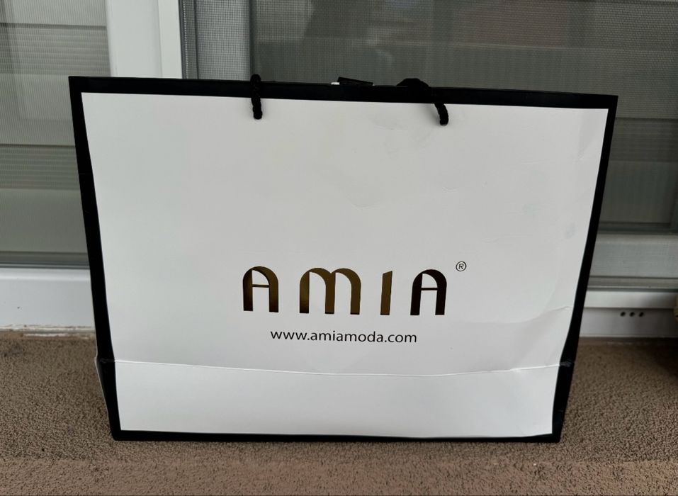 Официална розова къса рокля Amia