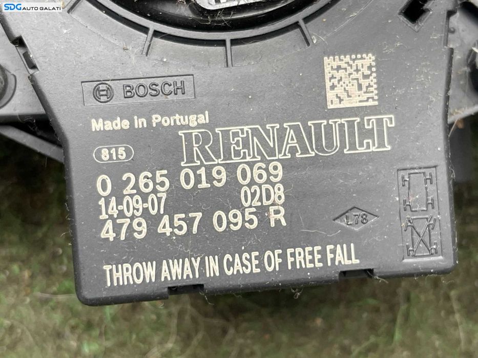 Senzor Unghi Volan Dacia Sandero 2 2012 - 2022 Cod 0265019069 479457095R [C4517]