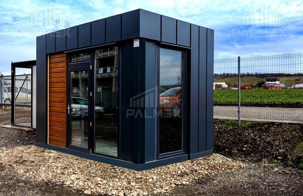 Containere tip birou sau magazin sau locuibil cu familia și case modul