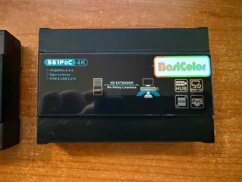 Basicolor HDMI KVM суич USB Extender 4K 60Hz KVM удължител Cat5e/Cat6