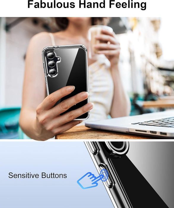 Прозрачен кейс space case за samsung galaxy s25 fe