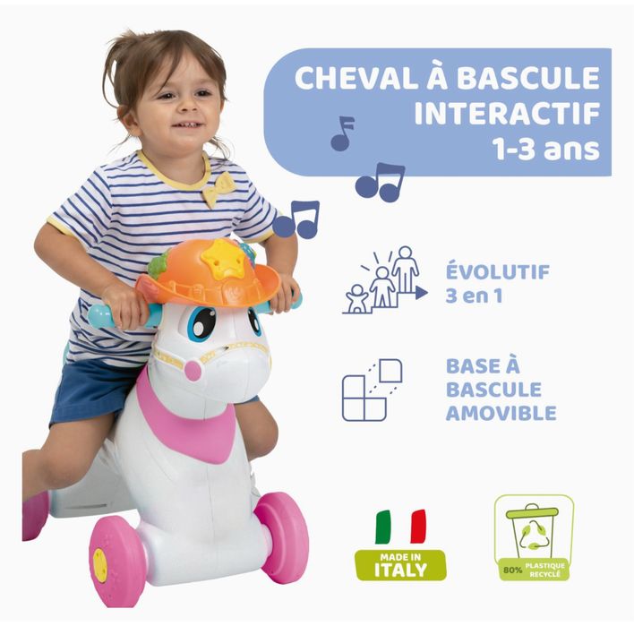 Calut balansoar Chicco Miss Baby Rodeo, interactiv,efecte sonore
