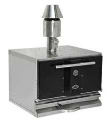 Печь угольная, черная,в комплекте с полкой и нижним шкафом