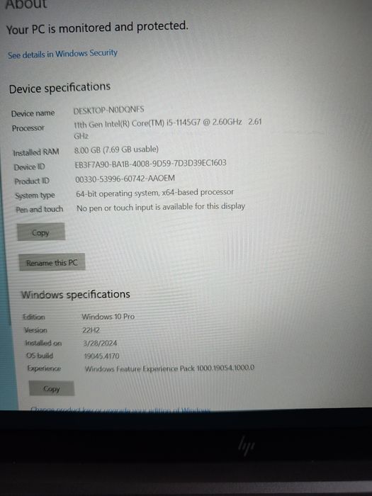 Laptop Hp Elitebook 830 G8 gen11 pentru piese