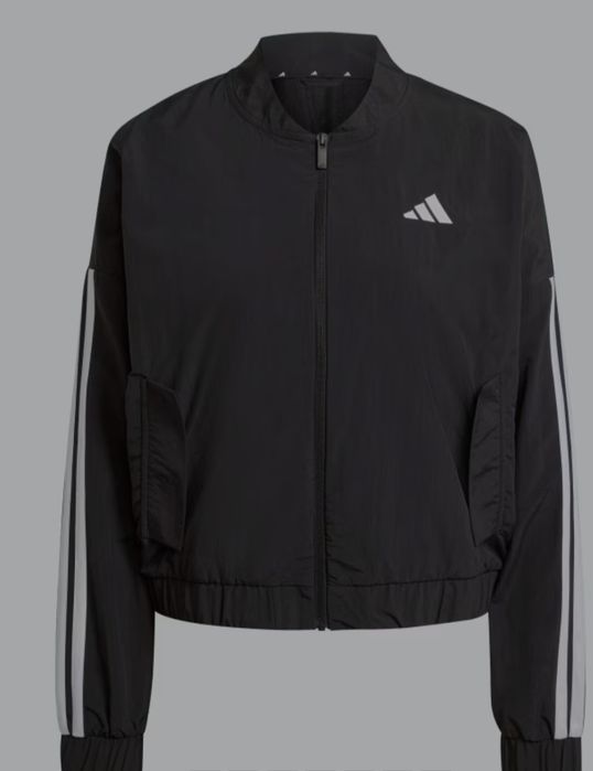 Яке бомбър Essentials 3-Stripes JD5317 Черен Loose