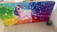 Pat fete 2-12 ani Start Rainbow Unicorn cu saltea
