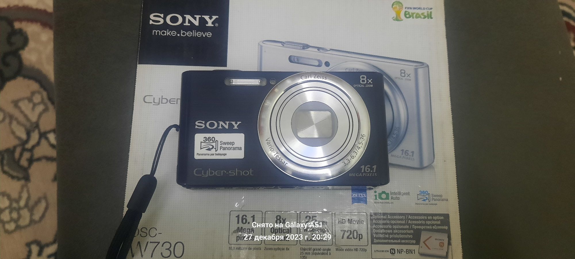 SONY W730 цифровой фотоаппарат новый.