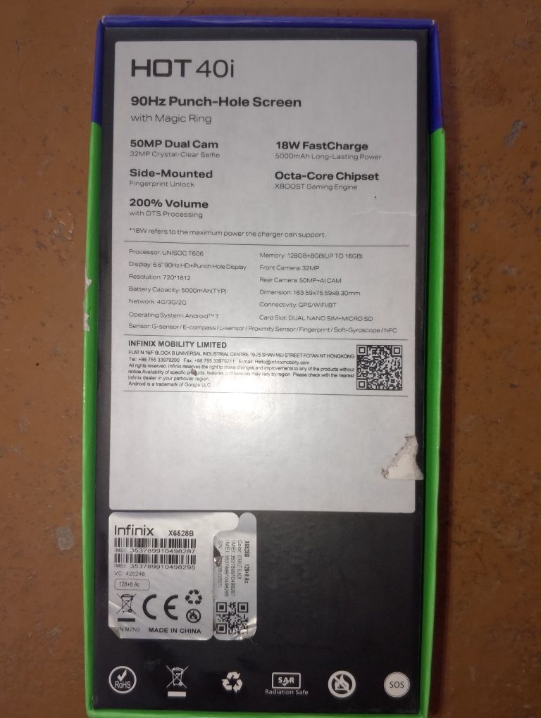 Infiniks HOT 40i