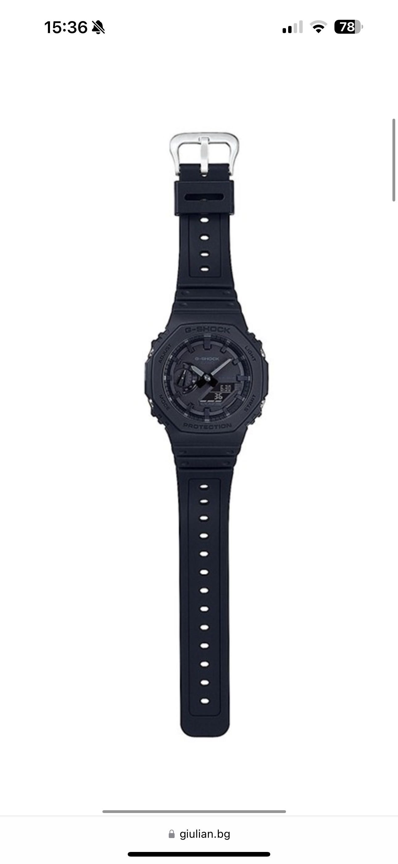 Мъжки часовник CASIO G-SHOCK GA-2100-1A1