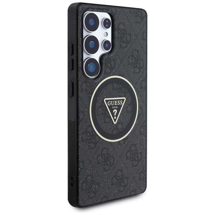 Guess Metal Glitter 4G CircleTriangle MagSafe за  Galaxy S25 Ultra