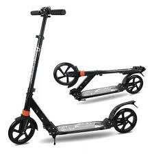 Самокат Scooter Disk Brake с ручным дисковым тормозом Чёрный