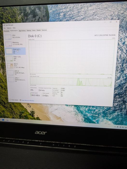 Acer nitro 17inch i7 16gb GTX 4gb