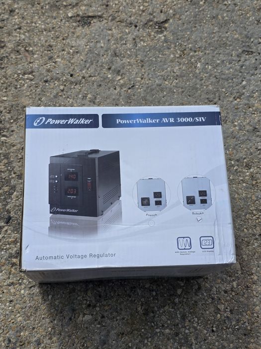 Powerwalker AVR 3000 SIV Stabilizator de Tensiune 3000VA cu 2 Prize